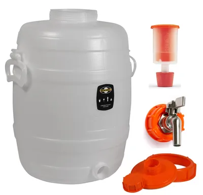 Produktbild von Speidel Getränkefass Rund 30 Liter mit Edelstahl Auslaufhahn 1/2" incl. Gärspund