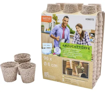 Zdjęcie produktu dla SIENA GARDEN 96 okrągłych doniczek Ø 6 cm
