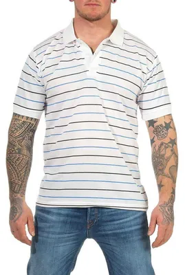 Produktbild von Herren Polo-Shirt Stretch Kurz-Arm; Weiß 2XL