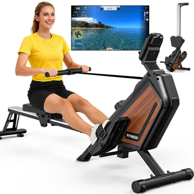 Productafbeelding van Roeitrainer - Roeimachine - Fitnessapparaat - Cardioapparaat - Homegym - Opvouwbaar