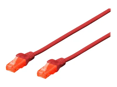 Produktbild von Digitus CAT 6 U/UTP Patchkabel, 5 m, Cat6, U/UTP (UTP), RJ-45, RJ-45, Rot