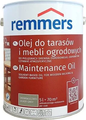 Produktbild von Remmers Pflege Öl 5 L Holzöl Terrassenöl Gartenmöbelöl - Silbergrau