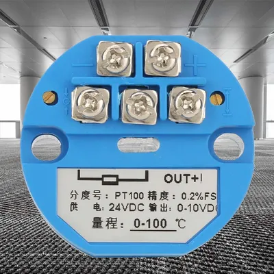 Obrázek produktu pro -50 400 stupňů PT100 převodník teploty DC24V výstup 0-10V senzor