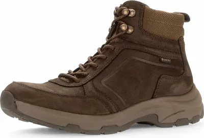 Produktbild von sportliche Stiefel Materialmix Leder/Textil braun