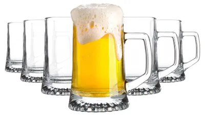 Bierpul Stern 510 ml Glas 6er-Set transparent