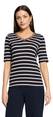 Produktbild von Betty Barclay Shirt Kurz 1/1 Arm Dark Blue/Natur 40