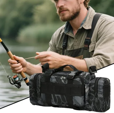 Produktbild von Wasserdichte Bauchtasche für Outdoor-Aktivitäten mit mehreren Fächern