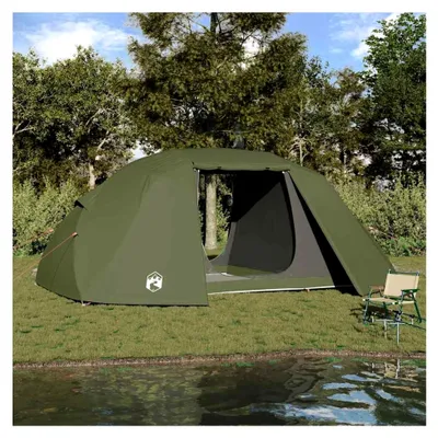 Produktbild von Angelzelt Olive Grün 514 x 465 x 187 cm aus Polyester und Fiberglas für Garten, Terrasse und Außenbereich