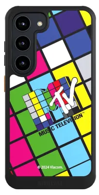 Produktbild von NIVOCASE Hülle für Samsung Galaxy S23  Handyhülle NIVOcore Case Schwarz Fanartikel Offizielles Lizenzprodukt MTV Music Televison