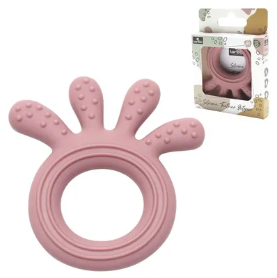 Image de Lorelli Silicone Teether OCTOPUS Anneau de dentition en silicone pour bébés à partir de 0 mois Sans BPA Stérilisable Passe au lave-vaisselle Aide à la dentition