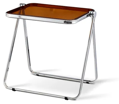 Produktbild von Transparenter Acryl Beistelltisch, Klapptisch für Wohnzimmer, Schlafzimmer und Balkon