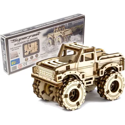 Zdjęcie produktu dla WOODEN.CITY MONSTER TRUCK 4, 63 szt.