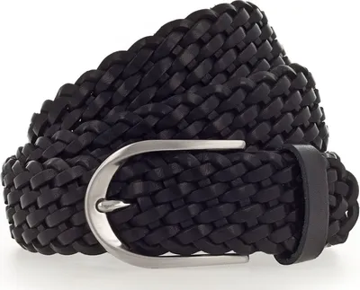 Produktbild von Vanzetti Leder Gürtel Braided Women's Leather Belt W95 Black schwarz