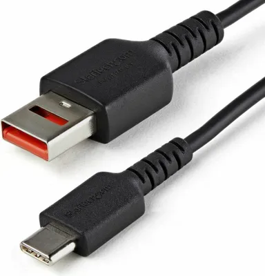 Obrázok produktu pre StarTech.com USBSCHAC1M, 1 m, USB A, USB C, USB 2.0, 0,48 Gbit/s, Čierna
