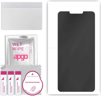 Produktbild von apgo Hydrogel Blickschutzfolie, Matt, kompatibel mit Motorola Moto G7 Play, Privacy Displayschutzfolie, Schutzfolie mit Positionierhilfe, Anti-Spy, kratzfest, einfache Montage