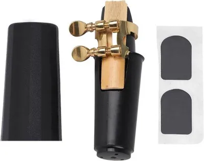 Produktbild von Famanu Saxophon Mundstück Set - Professionelle Kit - Schwarz