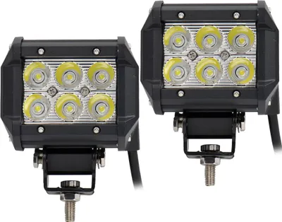 Immagine prodotto di Greenmigo 2X 18W LED Faro da lavoro Faro supplementare 6000K 12V 24V Luce da lavoro Fuoristrada Proiettore riflettore Faro da lavoro Faro da lavoro IP67