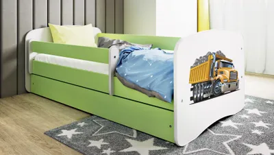 Obrázek produktu pro Dětská postel pro mládež 70x140, 80x160, 80x180 cm - kompletní sada se zásuvkou a ochranou proti pádu