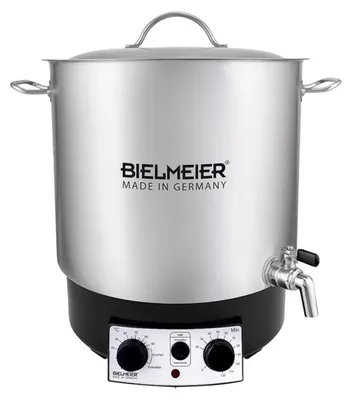 Produktbild von BIELMEIER Einkochautomat Edelstahl 29 Liter Zeituhr 1800 W Auslaufhahn BHG 695.1