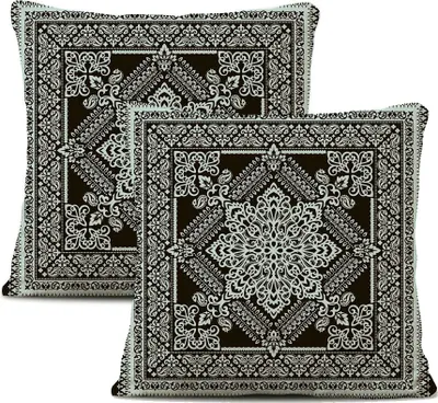 Obrázok produktu pre 2-balenie obliečok na vankúše Plyšové vlákno 45 cm X 45 cm, Dekoračný poťah na vankúš, Mandala, Bohémsky, Boho dekor, Hippie, Retro etno vankúš na gauč, spálňu, obývaciu izbu, farmu