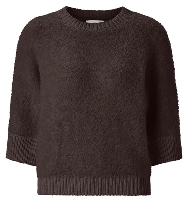 Produktbild von Rich & Royal (4) Bouclé Crew-Neck, dark chocolate 285 285 M