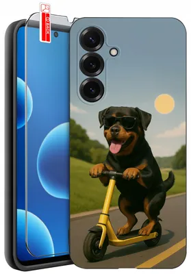 Productafbeelding van Hoesje voor Samsung S26 met hondendesign (verschillende varianten) + beschermglas 9H