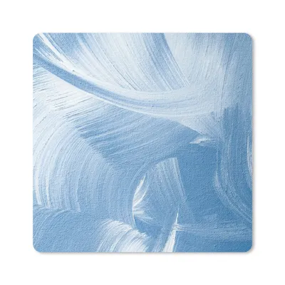 Produktbild von MuchoWow® Mauspad Mousepad Acrylfarbe - Blau - Design 20x20 cm - Mousepads - Maus Mat - Pad - Mausunterlage - Desk Mat - Bureauartikeln