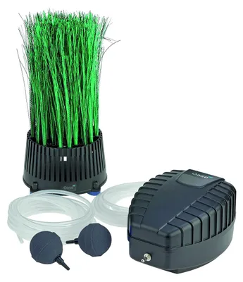 Imagen del producto de Aireador de estanque - Bomba de aire para estanque - Set 500 - 500 l/h - Negro