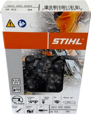 Produktbild von Stihl Sägekette Rapid Super 36RS 3/8 1.6 mm 84 TG Vollmeissel 36210000084