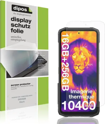 Produktbild von 4x Schutzfolie für DOOGEE Fire 6 matt Displayschutzfolie Folie Display Schutz dipos