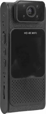 Obrázek produktu pro Kamera na tělo 4K HD WiFi Magnetický objektiv otočný o 180° 1/4" šroubovací držák 4 světla pro noční vidění Záznam videa do auta
