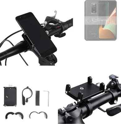 Produktbild von K-S-Trade Handyhalterung für das Fahrrad kompatibel mit Ulefone Armor 17 Pro Halter Lenkstange Fahrradhalterung Motorrad Bike Mount Befestigung