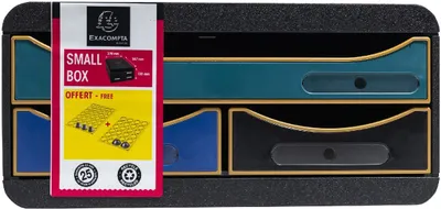 Obrázek produktu pro Exacompta zásuvkový box se 3 zásuvkami Neo Deco Small Box v různých barvách