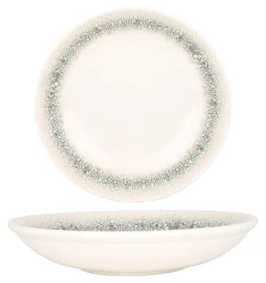 Imagen del producto de Platos hondos de Kütahya Porselen, colección "Black Ice", de porcelana, con un diámetro de 25 cm (1250 cc)