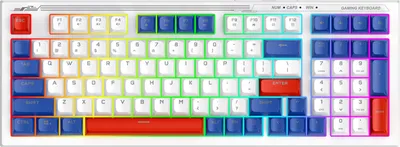 Produktbild von T-WOLF Tastatur und Maus Set, Gaming 98-Tasten-Mechanik, 6D-Gaming-Maus mit einstellbarer Bewegungsgeschwindigkeit 1200/1800/2400/3600