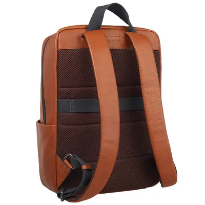Productafbeelding van LEONHARD HEYDEN Leer laptop rugzak rugzak met laptopvak Hamburg Rucksack 7081 Cognac bruine