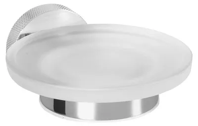 Image de LARISSA porte-savon, verre dépoli, chrome