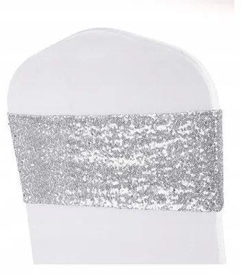 Produktbild von Bankettbänder aus Pailletten Farbe SILBER