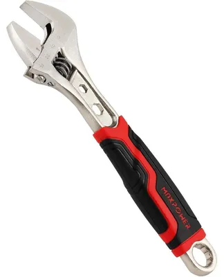 Produktbild von Verstellbarer Schraubenschlüssel 205 mm Maulweite 30 mm legierter Stahl Gummigriff