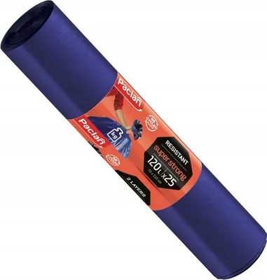 Obrázok produktu pre Paclan 120 litrové vrecia na odpadky, 25 ks. Silné dvojvrstvové