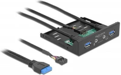 Produktbild von DELOCK 3.5" USB 3.2 Gen 1 Front Panel 2xUSB Typ-A + HD Audio