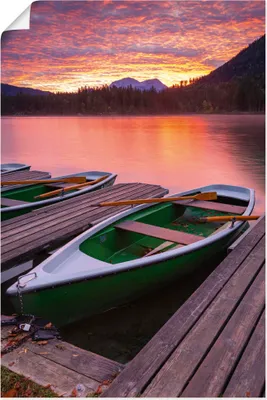 Produktbild von ARTland Poster Sonnenaufgang am Hintersee Größe: 20x30 cm