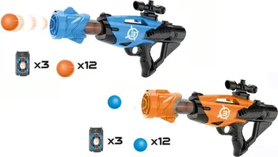Obrázok produktu pre Pištoľ na penové gule 42 cm modrá