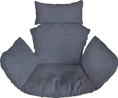 Produktbild von Ferocity Hängesessel Kissen, Polster, Auflage für Polyrattan/Rattan Hängeschaukel, Hängekorb, Schaukel Korb, Rückenkissen in der Farbe Leinen blau [114]