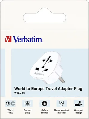 Image de Verbatim 49541 Adaptateur Voyage Wteu-01