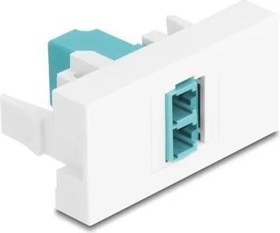 Produktbild von DELOCK Easy 45 Modul LC Duplex Bu > LC Duplex Bu weißaqua