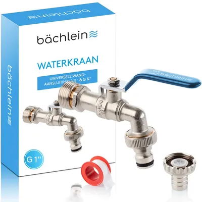 Ausgangskran mit 1"-Adapter, 1/2" & 3/4" Anschluss