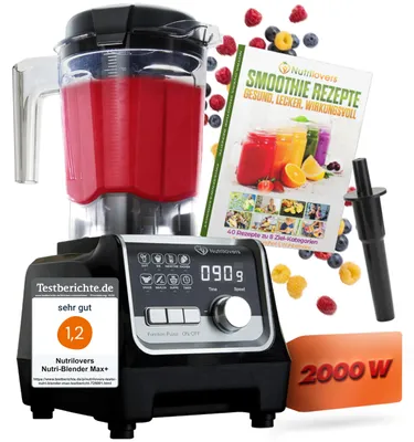 Standmixer 2000 W, 2 l Tritan, BPA-frei, 9 Stufen, Timer