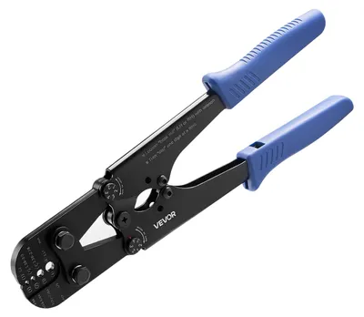 Immagine prodotto di VEVOR, pinza crimpatrice da 1,2 a 3,17 mm, strumento di crimpatura con marcature metriche e imperiali, pinza crimpatrice, pressacavi, pressa per cavi in acciaio per guaine in alluminio ovali e doppie, nonché per guaine in rame temprato