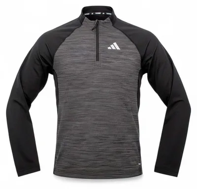 Produktbild von Adidas Herren Track Top Training Gym+ 3S 1/4 Zip Trainingsshirt Sportshirt 2XL